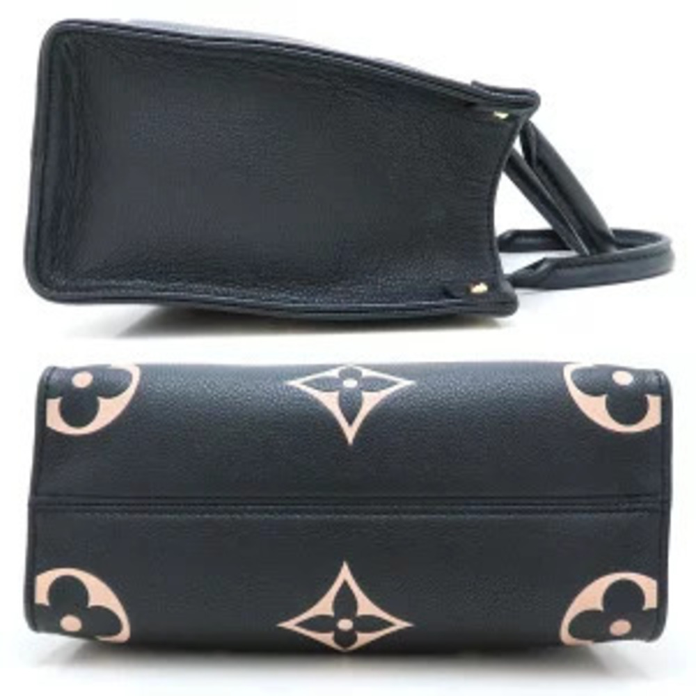 Louis Vuitton Black Beige Empreinte OnTheGo Monogram Handbag